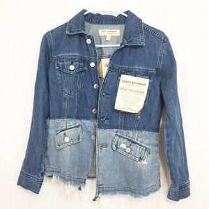 Lucky Brand Remade Waisted Jean Trucker Jacket
